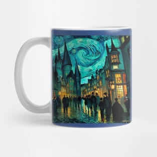 Starry Night in Diagon Alley Mug